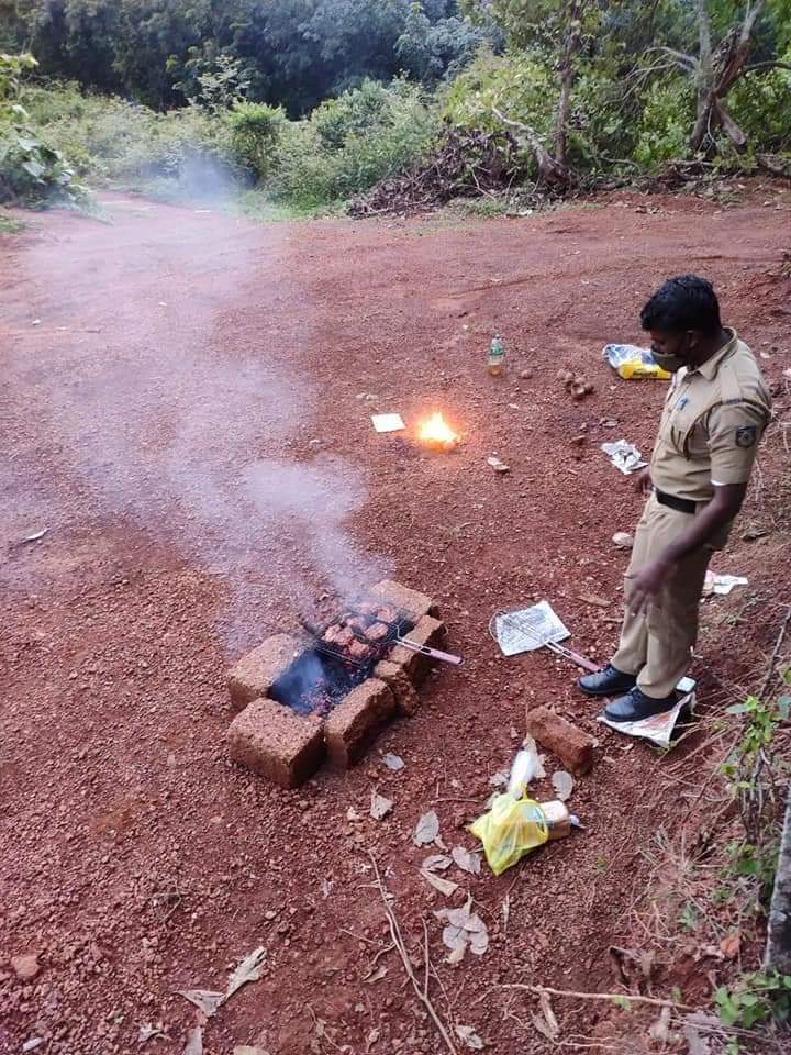 ಲಾಕ್ ಡೌನ್ ಟೈಮಲ್ಲಿ‌ ಟಿಕ್ಕಾಪಾರ್ಟಿ: ಅತಿಥಿಗಳಾದ ಪೊಲೀಸರು – ವಿಡಿಯೋ ವೈರಲ್