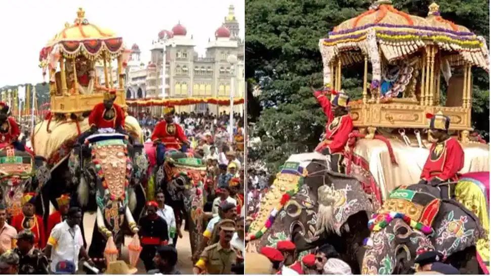 ಮೈಸೂರು: ವಿಜೃಂಭಣೆಯಿಂದ ನಡೆಯುತ್ತಿರುವ ದಸರಾ ಮಹೋತ್ಸವ,   ಇಲ್ಲಿದೆ ಜಂಬೂಸವಾರಿಯ ನೇರಪ್ರಸಾರ