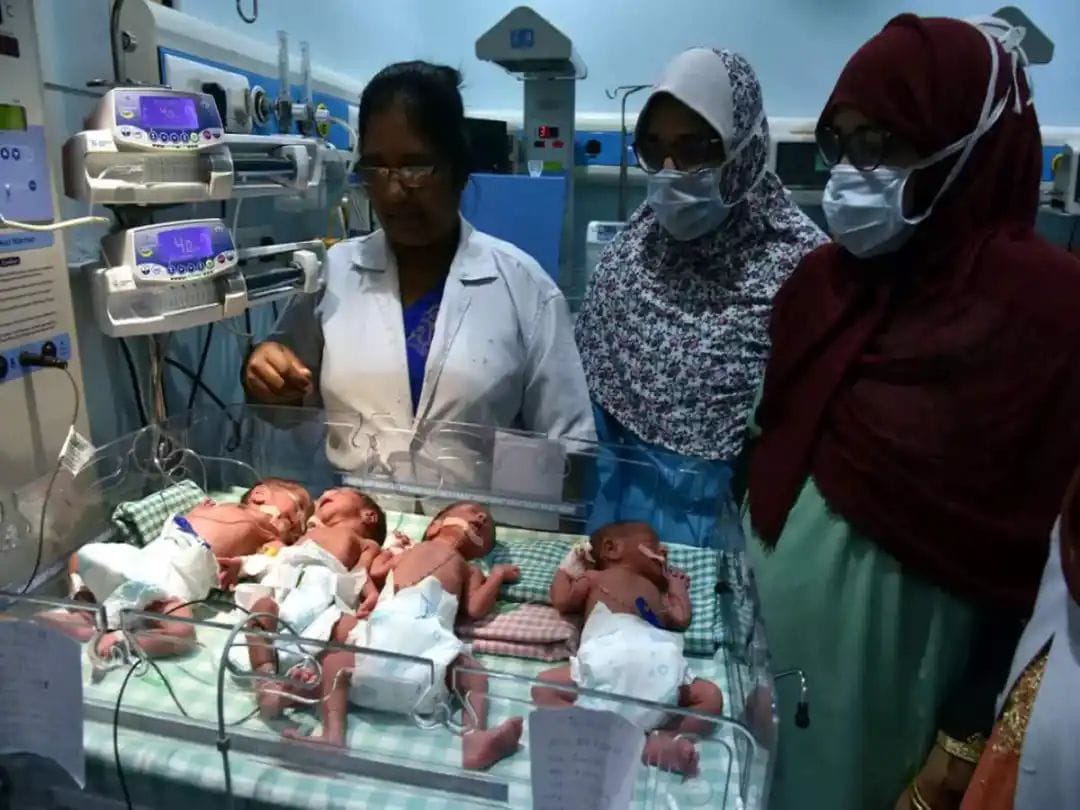 ಅಬ್ಬಬ್ಬಾ..! ಒಂದೇ ಹೆರಿಗೆಯಲ್ಲಿ ನಾಲ್ಕು‌ ಹಡೆದ ಮಹಾತಾಯಿ|