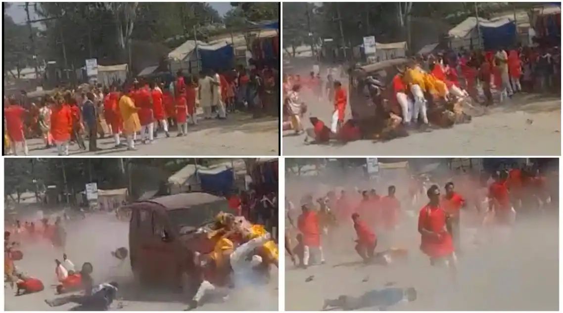 ದಸರಾ ಮೆರವಣಿಗೆಯ ಮೇಲೆ ಹರಿದ ಕಾರು| ನಾಲ್ವರ ಸಾವು, ಹಲವರು ಗಂಭೀರ