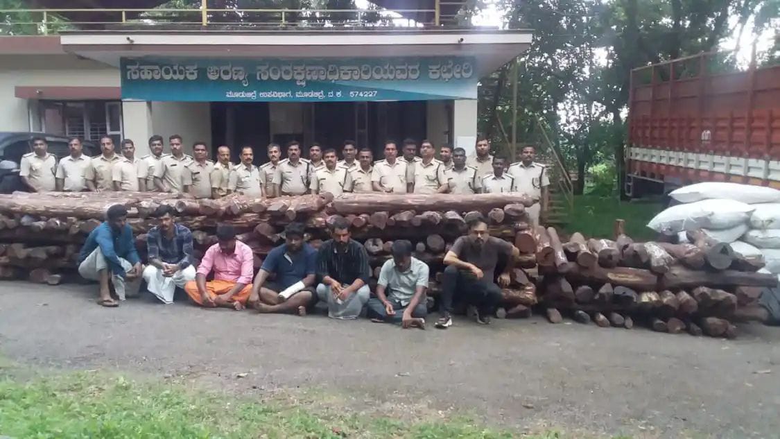 ಮಂಗಳೂರು: ಅರಣ್ಯಾಧಿಕಾರಿಗಳ ಭರ್ಜರಿ ಕಾರ್ಯಾಚರಣೆ; 4 ಕೋಟಿ ಮೌಲ್ಯದ ರಕ್ತಚಂದನ ವಶ