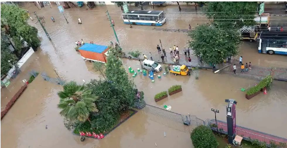 ಬಂಗಾಳಕೊಲ್ಲಿಯಲ್ಲಿ ವಾಯುಭಾರ ಕುಸಿತ| ಮತ್ತೆ ಭಾರೀ ಮಳೆ ಸಾಧ್ಯತೆ; ಪ್ರವಾಹ ಭೀತಿಯಲ್ಲಿ ಹಲವು ರಾಜ್ಯಗಳು!!