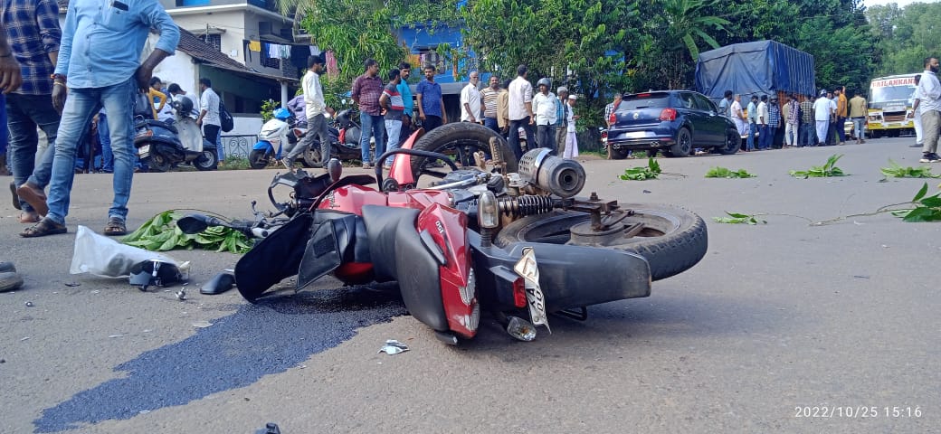 ಬಂಟ್ವಾಳ: ಲಾರಿ-ಬೈಕ್ ಅಪಘಾತ|ಬೈಕ್ ಸವಾರ ಸ್ಥಳದಲ್ಲೇ ಸಾವು