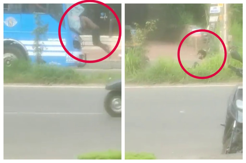 ಚಲಿಸುತ್ತಿದ್ದ ಬಸ್ ಗೆ ತಲೆಯಿಂದ ಡಿಚ್ಚಿ ಹೊಡೆದ ಬ್ರೆಜಿಲ್ ಫುಟ್ಬಾಲ್ ತಾರೆ ನೇಮಾರ್ ಅವರ ಅಭಿಮಾನಿ