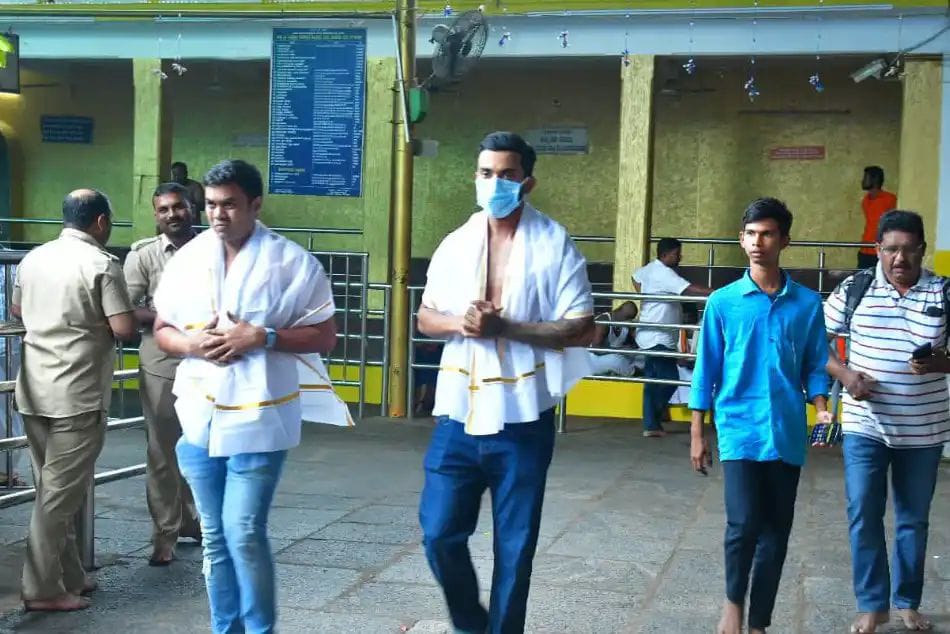 ಕುಕ್ಕೆ ಸುಬ್ರಹ್ಮಣ್ಯನ ದರ್ಶನ ಪಡೆದ ಕೆ.ಎಲ್ ರಾಹುಲ್