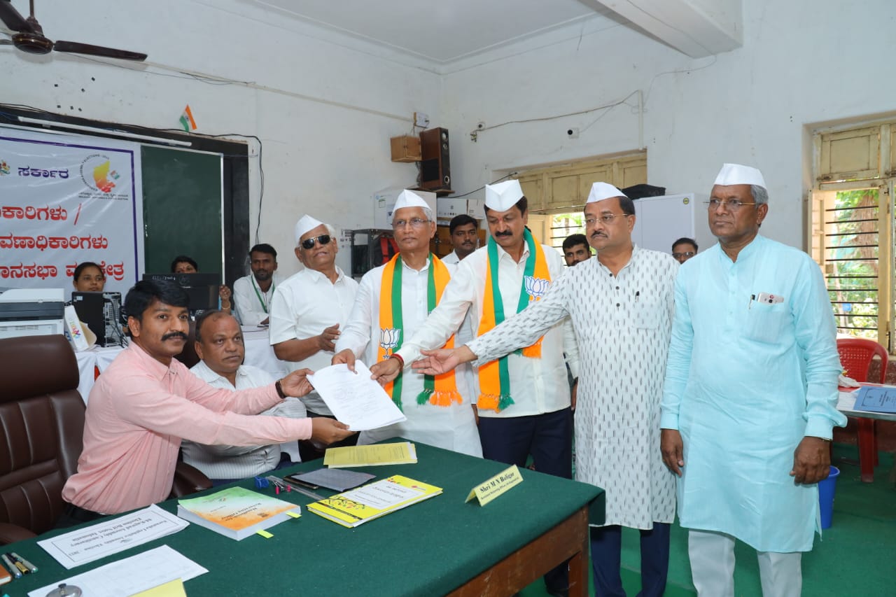ಕಾಗವಾಡ:ನಾಮಪತ್ರ ಸಲ್ಲಿಕೆ ಮಾಡಿದ ಶ್ರೀಮಂತ ಪಾಟೀಲ