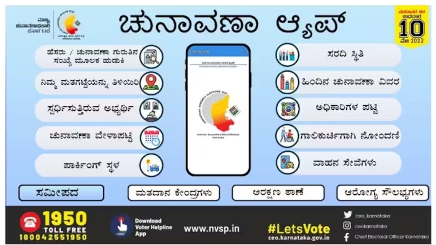 ಮೊಬೈಲ್‌ನಲ್ಲಿ ಆ್ಯಪ್ ಬಳಸಿ ಮತಗಟ್ಟೆ ಹುಡುಕುವುದು ಹೇಗೆ?