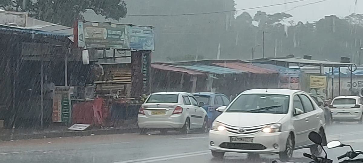 ಕೊಟ್ಟಿಗೆಹಾರ ಸುತ್ತಮುತ್ತ ಧಾರಾಕಾರ ಜಡಿಮಳೆ