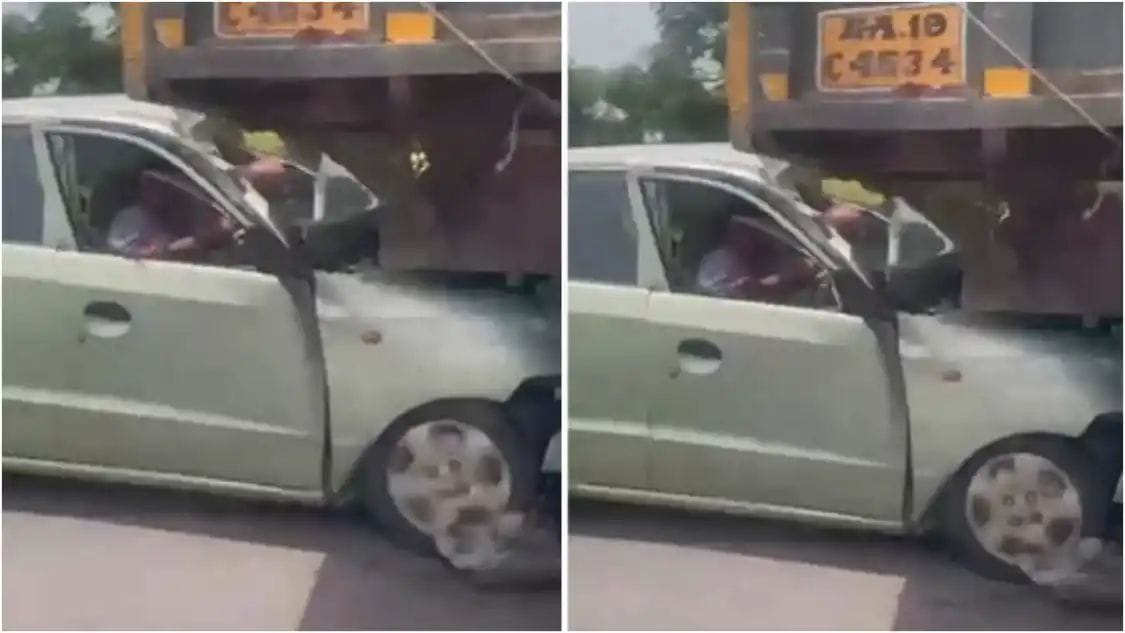 ಉಡುಪಿ: ಡಿಕ್ಕಿಯಾದ ಕಾರನ್ನು ಎಳೆದೊಯ್ದ ಟ್ರಕ್| ಭಯಾನಕ ವಿಡಿಯೋ ವೈರಲ್