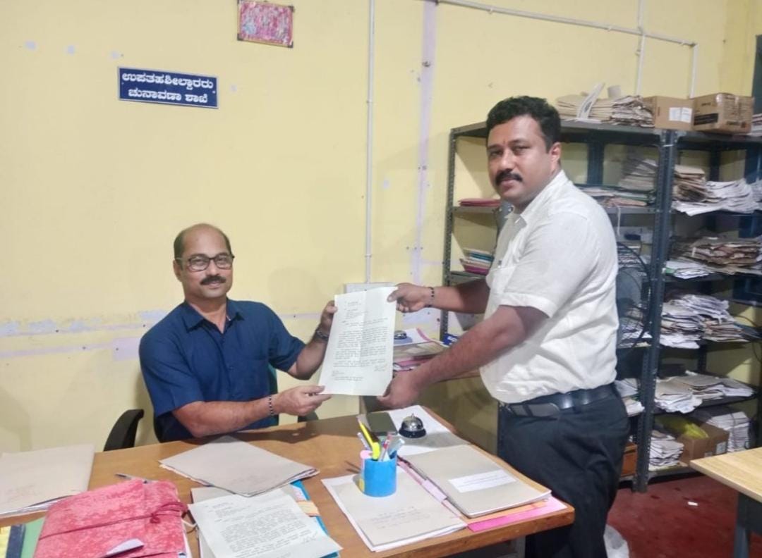 ಸುಳ್ಯ: ಕೋಲ್ಚಾರಿನಲ್ಲಿ ಅಪಾಯಕಾರಿ ಮರಗಳ ತೆರವುಗೊಳಿಸಲು ತಹಶಿಲ್ದಾರ್ ಗೆ ಮನವಿ