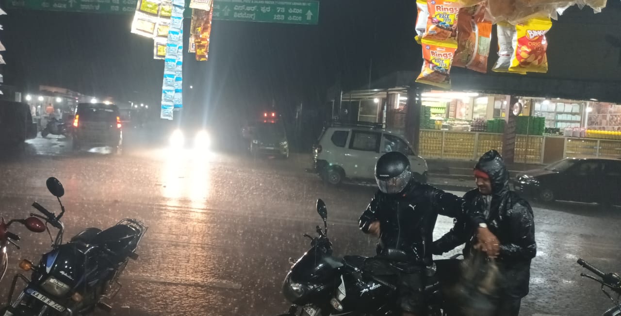 ಕೊಟ್ಟಿಗೆಹಾರದಲ್ಲಿ ಭರ್ಜರಿ ಮಳೆ