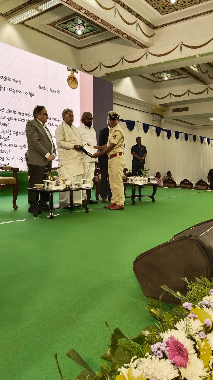 ಚಿಕ್ಕಮಗಳೂರು: ಅರಣ್ಯ ರಕ್ಷಕ ಮೋಸಿನ್ ಅವರಿಗೆ ಮುಖ್ಯಮಂತ್ರಿ ಪದಕ