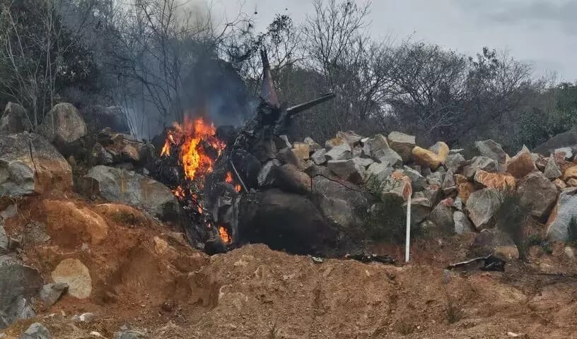 ಭಾರತೀಯ ಸೇನಾ ತರಬೇತಿ ವಿಮಾನ ಪತನ