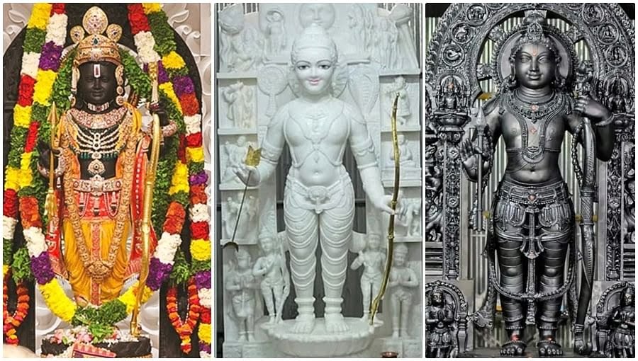 ರಾಮಲಲ್ಲಾನ ಮೂರ್ತಿ ಕೆತ್ತಿದ ಮೂರು ವಿಗ್ರಹಗಳ ಪೋಟೋ ವೈರಲ್