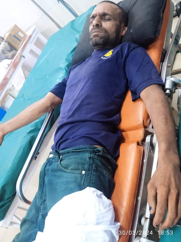 ವಿರಾಜಪೇಟೆ:ವ್ಯಕ್ತಿ ಮೇಲೆ ಕಾಡಾನೆ ದಾಳಿ| ಆಸ್ಪತ್ರೆಗೆ ದಾಖಲು