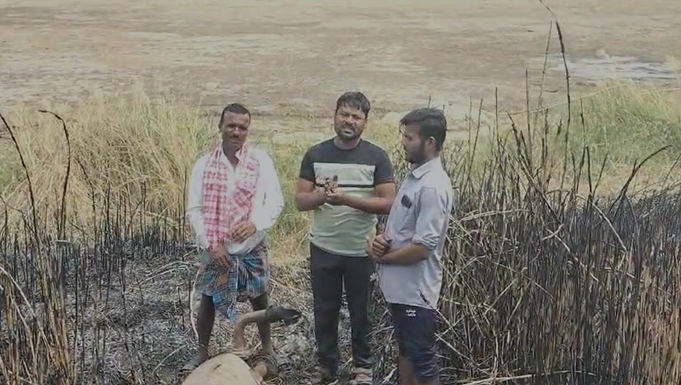 ಗುಲ್ಬರ್ಗ: ರೈತೋಪಯೋಗಿ ಪರಿಕರಗಳು ವಿದ್ಯುತ್ ತಂತಿಯಿಂದ ಬೆಂಕಿಗಾಹುತಿ