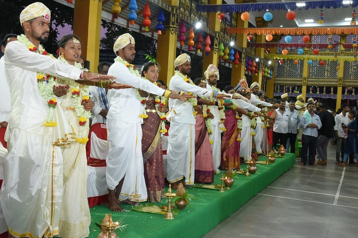 ಧರ್ಮಸ್ಥಳ: ದಾಂಪತ್ಯ ಜೀವನಕ್ಕೆ ಕಾಲಿಟ್ಟ 123 ಜೋಡಿ