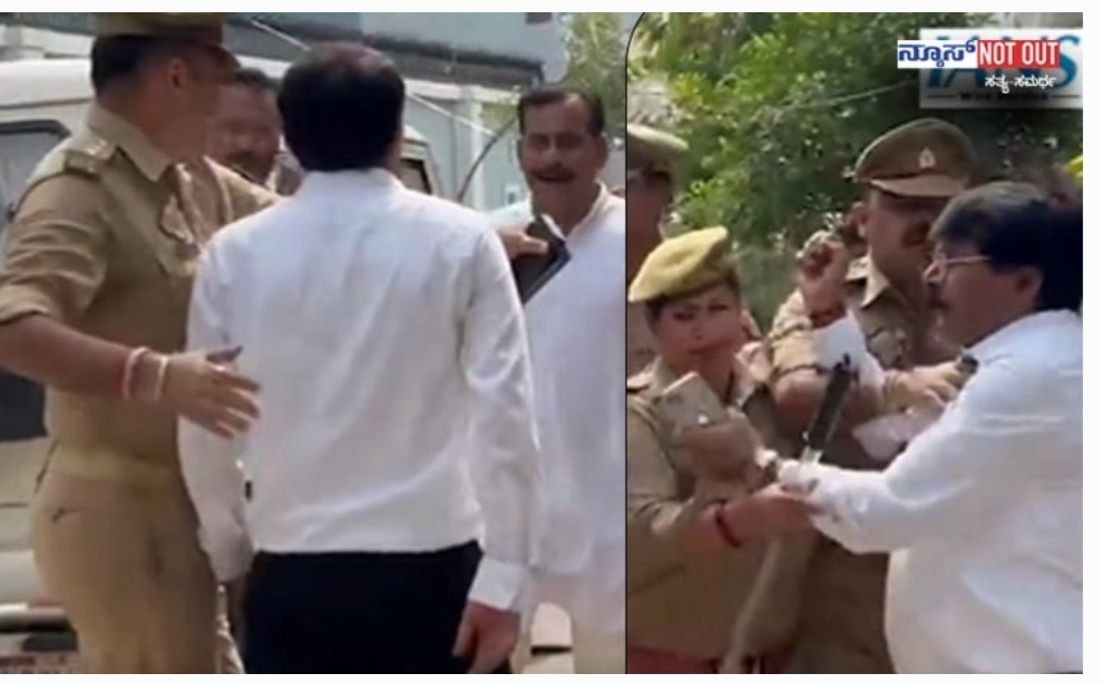 ಪೊಲೀಸರ ಎದುರೇ ಶಾಸಕನ ಕಪಾಳಕ್ಕೆ ಬಾರಿಸಿದ ವಕೀಲ