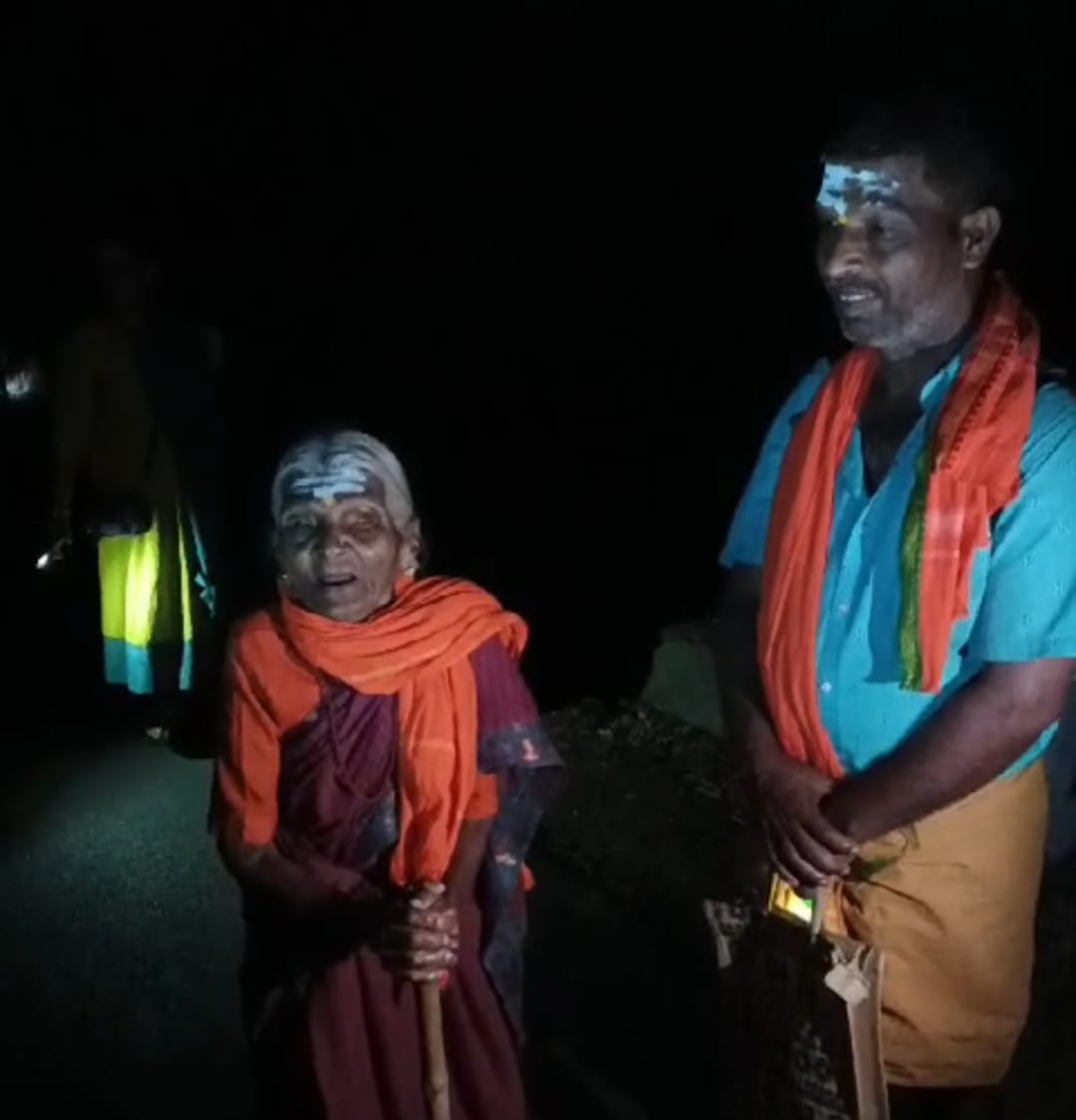 103 ವರ್ಷದ ಅಜ್ಜಿಯ ದೈವಭಕ್ತಿ ಮತ್ತು ದೇಶಭಕ್ತಿ| ಧರ್ಮಸ್ಥಳಕ್ಕೆ ಪಾದಯಾತ್ರೆ