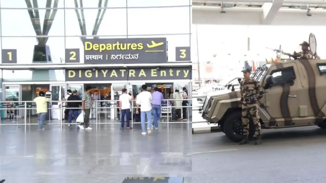 ಬೆಂಗಳೂರು ಏರ್ ಪೋರ್ಟ್ ನಲ್ಲಿ ಹೈಅಲರ್ಟ್| ಪ್ರಯಾಣಿಕರಿಗೆ ೩ ಗಂಟೆ ಮುಂಚಿತವಾಗಿ ಬರಲು ಸೂಚನೆ