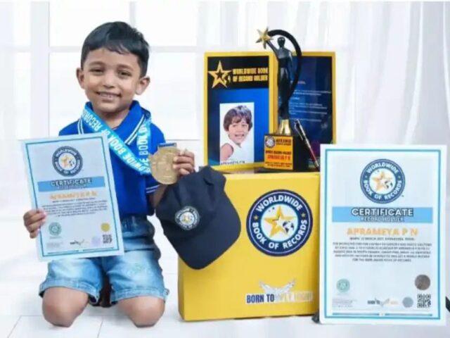 ಪುತ್ತೂರು: ವಿಶ್ವದಾಖಲೆ ಬರೆದ‌ ನಾಲ್ಕರ ಪೋರ