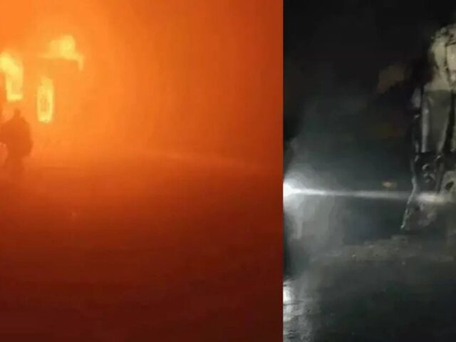 ದೆಹಲಿ: ದಟ್ಟ ಮಂಜಿನಿಂದ ಭೀಕರ ಅಪಘಾತ| 3 ಕಾರು, 7 ಬಸ್ ಗಳು ಬೆಂಕಿಗಾಹುತಿ; ನಾಲ್ವರು ಸಜೀವ ದಹನ