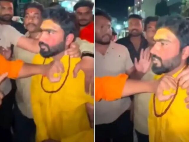 ಹಿಂದೂವಿನಂತೆ ವೇಷ ಧರಿಸಿ ಯುವತಿಯೊಂದಿಗೆ ಮಹಾಕಾಲನ ದರ್ಶನಕ್ಕೆ ಬಂದ ಮುಸ್ಲಿಂ ಯುವಕನಿಗೆ ಥಳಿತ