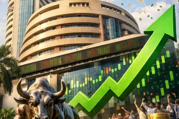 ಷೇರುಪೇಟೆಯಲ್ಲಿಂದು ಗೂಳಿ ಓಟ| ಹೂಡಿಕೆದಾರರಿಗೆ ಭರ್ಜರಿ ಲಾಭ