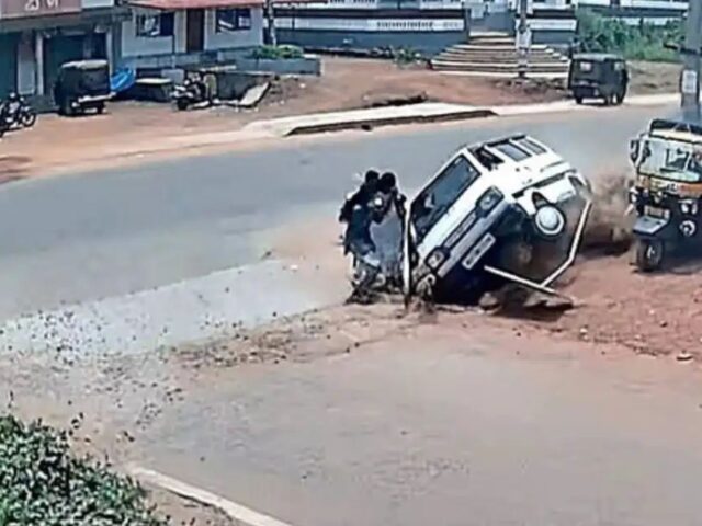 ಬೆಳ್ತಂಗಡಿ: ಅತಿವೇಗದಲ್ಲಿ ಬಂದು ಪಾದಾಚಾರಿಗಳ ಮೇಲೆರಗಿದ ಓಮ್ನಿ ಕಾರು; ಮಹಿಳೆ ಗಂಭೀರ