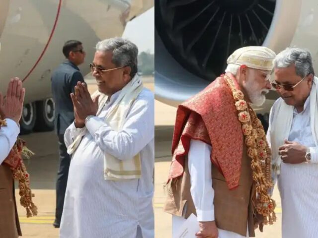 ಪ್ರಧಾನಿ ಮೋದಿಗೆ 18 ಬೇಡಿಕೆ ಸಲ್ಲಿಸಿದ ಸಿಎಂ ಸಿದ್ದು| ಕಿವಿಯಲ್ಲಿ ಗುಟ್ಟಾಗಿ ಮಾತ್ನಾಡಿಕೊಂಡಿದ್ದೇನು?