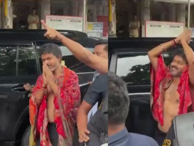 ತಮಿಳುನಾಡು ಸಿಎಂ ವಿಜಯ್ ಜೋಸೆಫ್ ಕೊಲ್ಲೂರು ಭೇಟಿ| ದೇವಿಗೆ ಬೆಳ್ಳಿ ಖಡ್ಗ ಕಾಣಿಕೆ