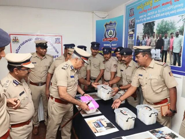 ಬೆಂಗಳೂರು: 55.80 ಕೋಟಿ ಮೌಲ್ಯದ ಡ್ರಗ್ಸ್ ವಶ